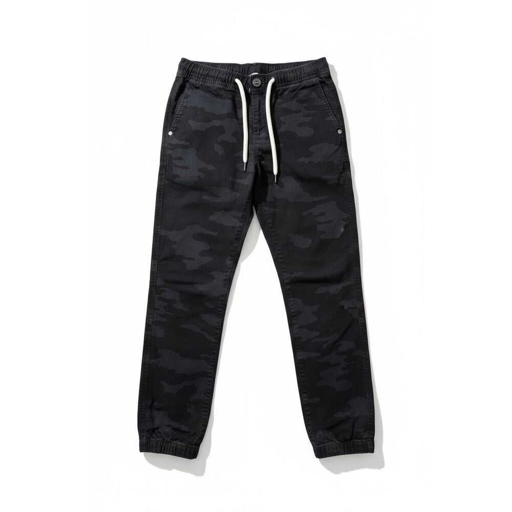 Vuori Women’s Ripstop Pants Size XS Gray Black Camouflage Print Drawstring Slim